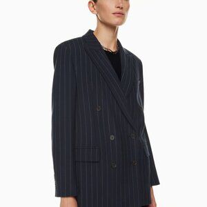 Aritzia Wilfred Cherrelle Pinstripe Blazer Jacket